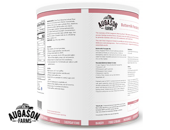 Augason Farms: Buttermilk Pancake Mix Can